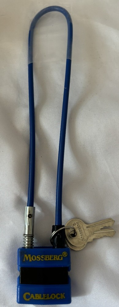 New Blue Mossberg Cablelock Lock For Guns, Firearms