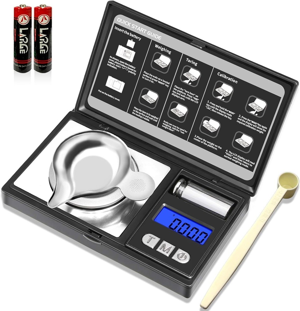 High Precision 50g Micro Gram Scale – Lightweight, Tare Function & Auto-Off