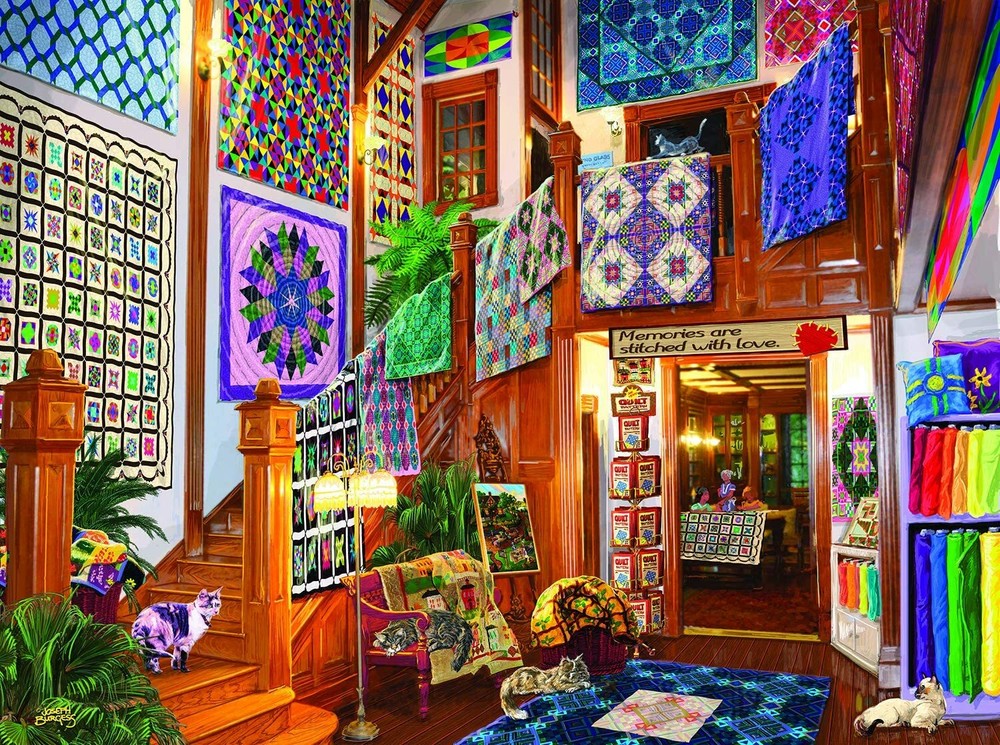 Stitched with Love 1000 pc Jigsaw Puzzle by SunsOut