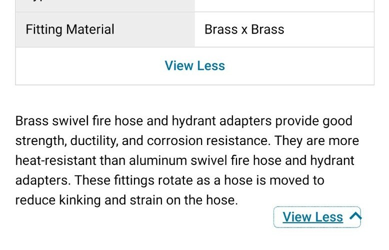 6APD6 Fire Hose Adapter, Brass, 3x2-1/2" 363-2523061