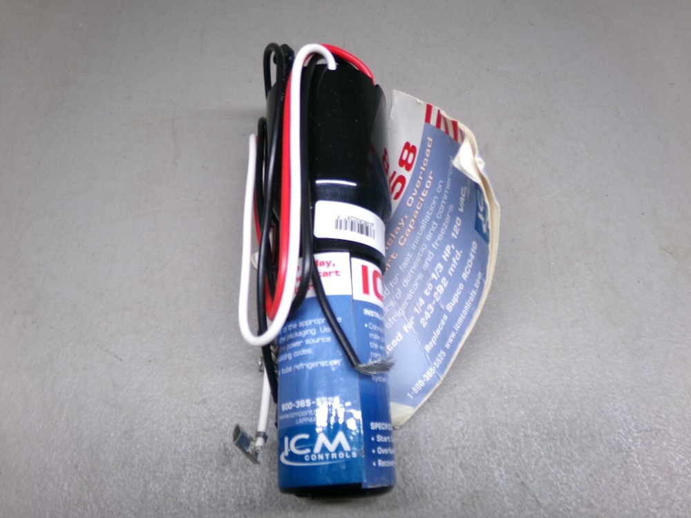 ICM CONTROLS ICM858 SOLID START RELAY OVERLOAD CAPACITOR
