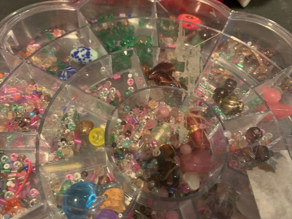 ❤️Jewelry Beads Crafting Multisize Carry Case With Handle Unfinished Project