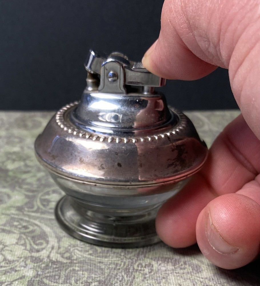 Wallace Sterling & Glass Lighter