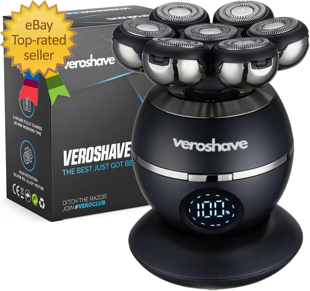 7-Blade Bald Head Shaver for Men