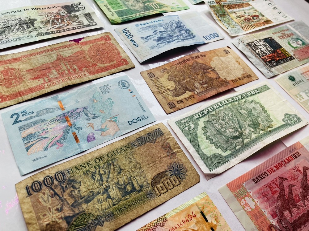 15 Assorted World Banknotes-Exact Notes Pictured-$15 Free Shipping