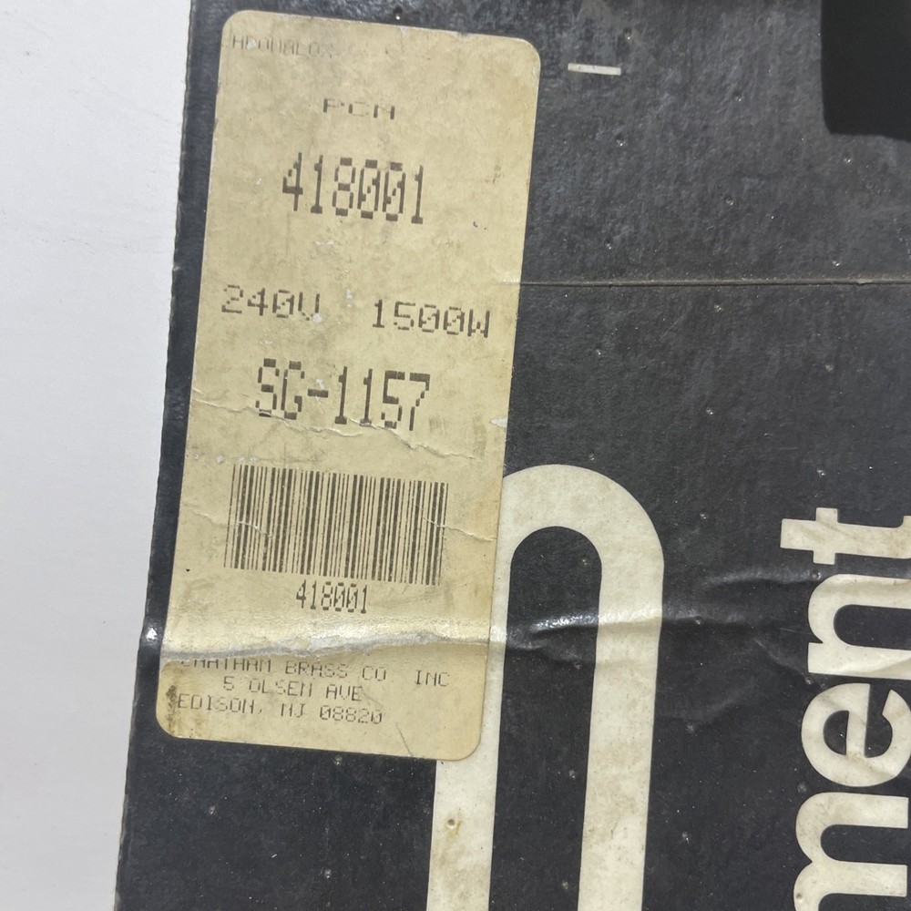 Zoro Select Sg1157l 430060 Water Heater Element