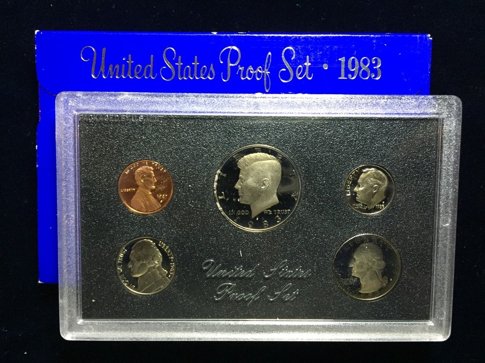 1983 US Mint Proof Set 5 Piece Clad Set OGP