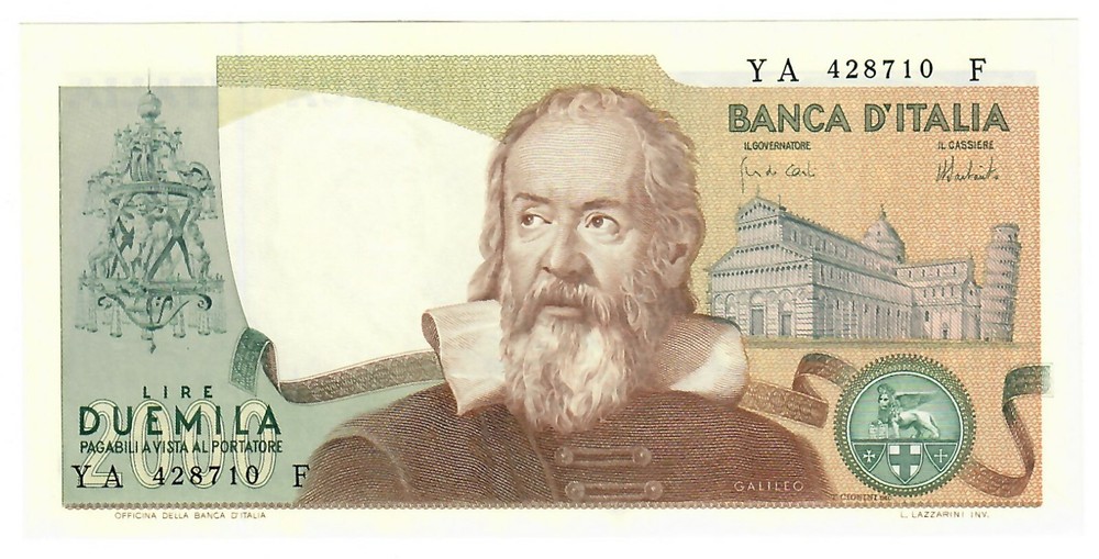 Italy 2000 Lire 1973 UNC
