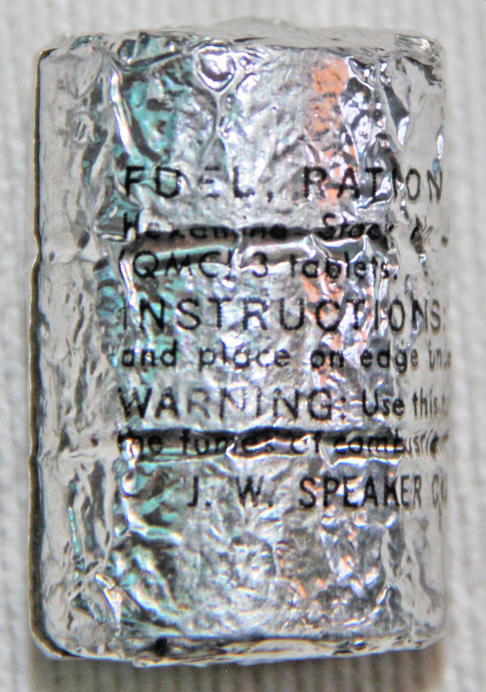 ORIGINAL KOREAN WAR FUEL RATION HEATING TABLETS