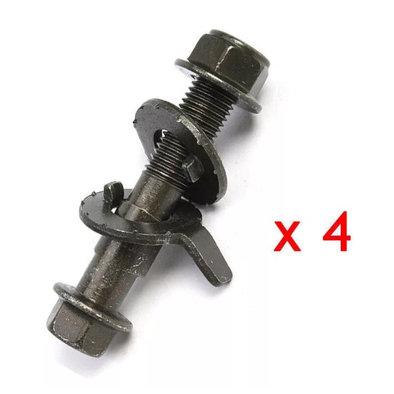 4Pcs 14mm Camber Correction Kit Front Wheel Alignment Adjustable Cam Bolts Set