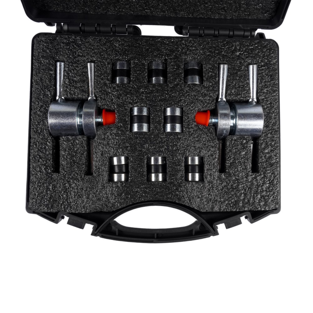HVAC Refrigeration Fitting Kit 12458 No-Flaring Pipe Adapter with Storage Case