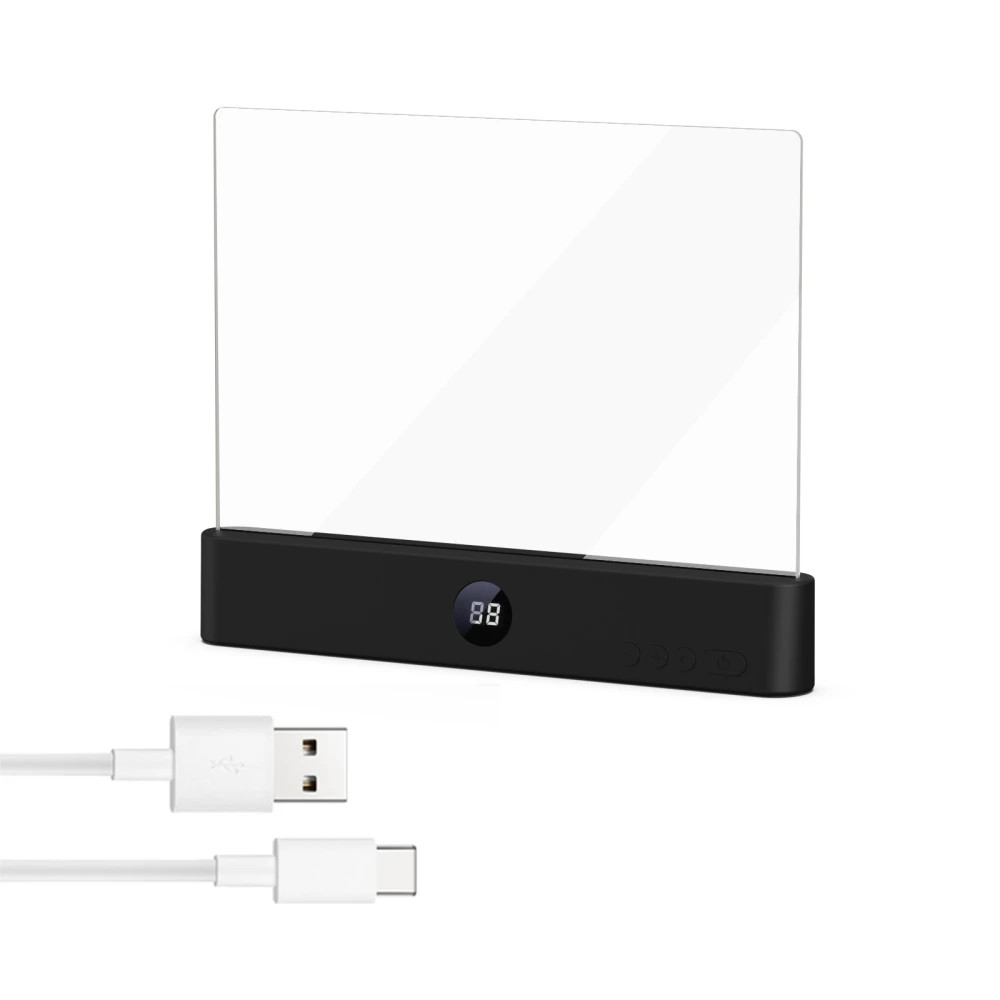 LED Reading Light Flat Panel USB Rechargeable Book Lamp Eye Protection 3 Modes