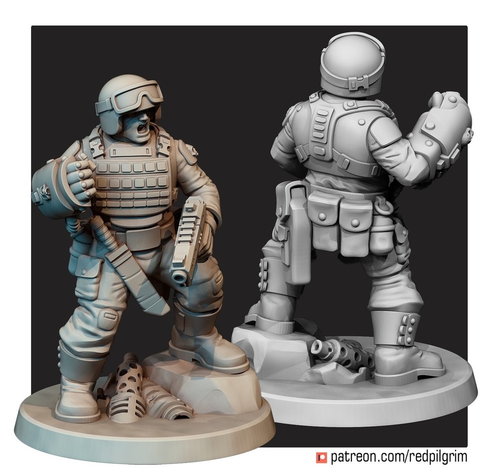 OLD GUARD ASSAULT SERGEANT WITH POWER FIST