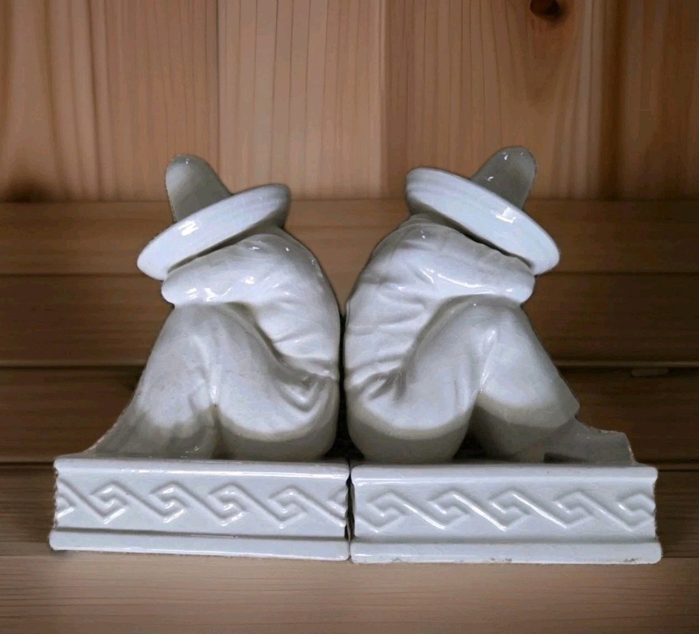 Rare Mexican Siesta Ceramic Bookends