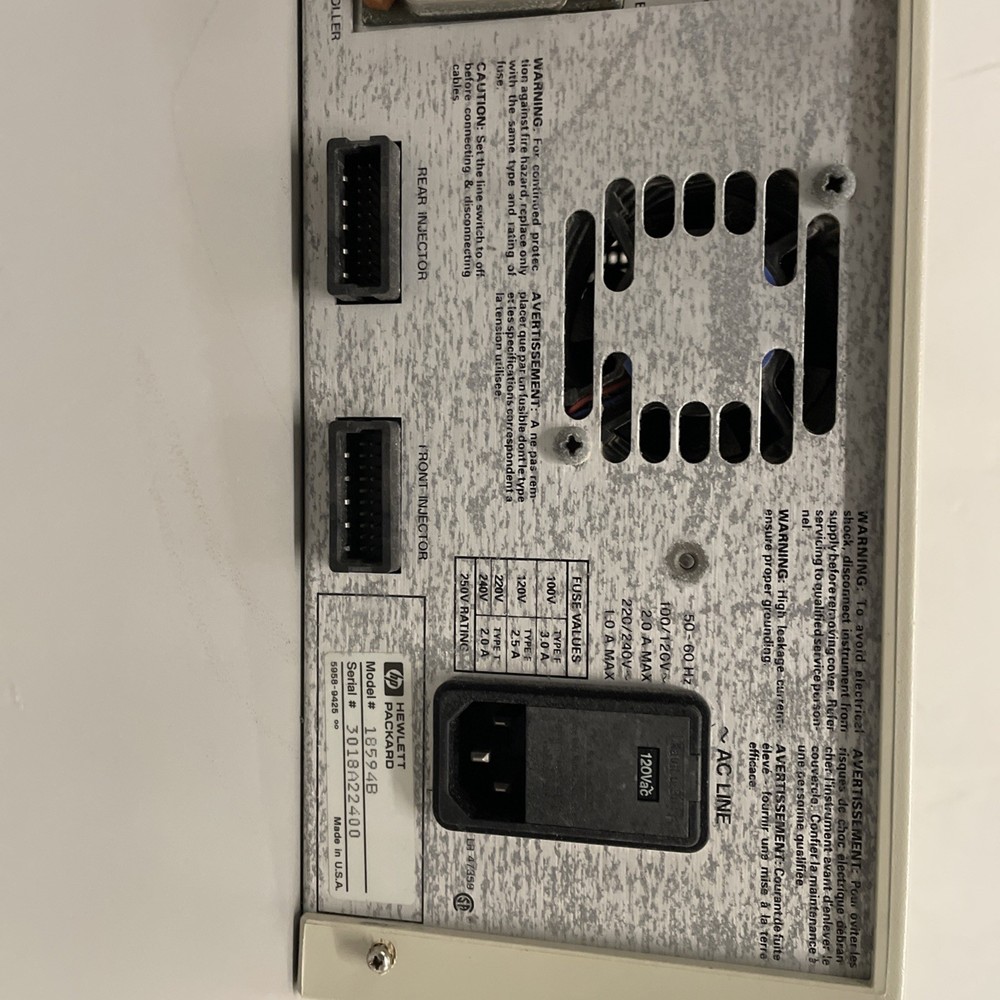 Hewlet Packard 18594B HP 7673 GC Autosampler Lab Controller Unit - Powers On