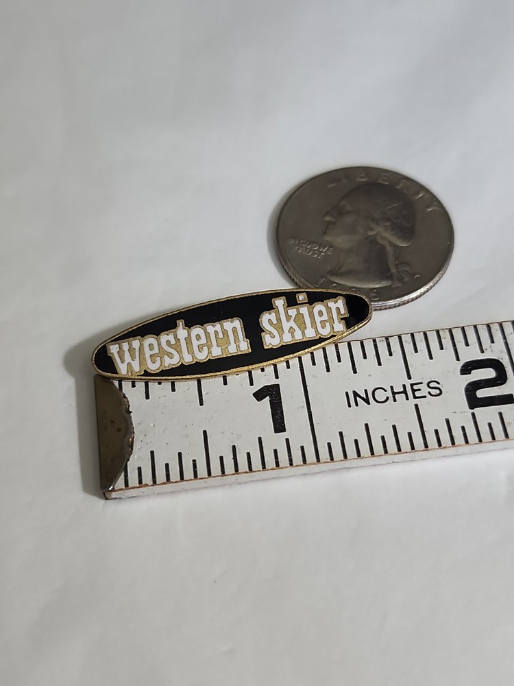 Western Skier Lapel Hat Jacket Pin