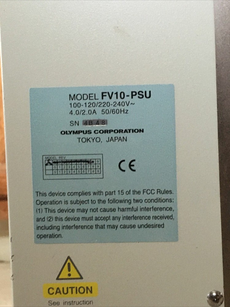 Olympus Confocal Microscope Power Supply LV10-PSU