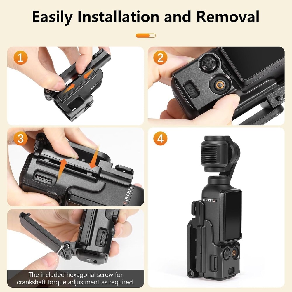 Adjustable Magnetic Mount Stand for DJI Osmo Pocket 3 - Secure & Versatile