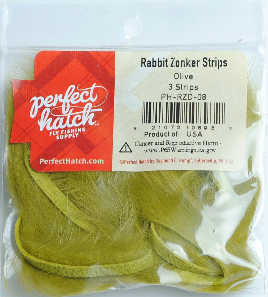 Perfect Hatch Rabbit Zonker Strips for Fly Tying