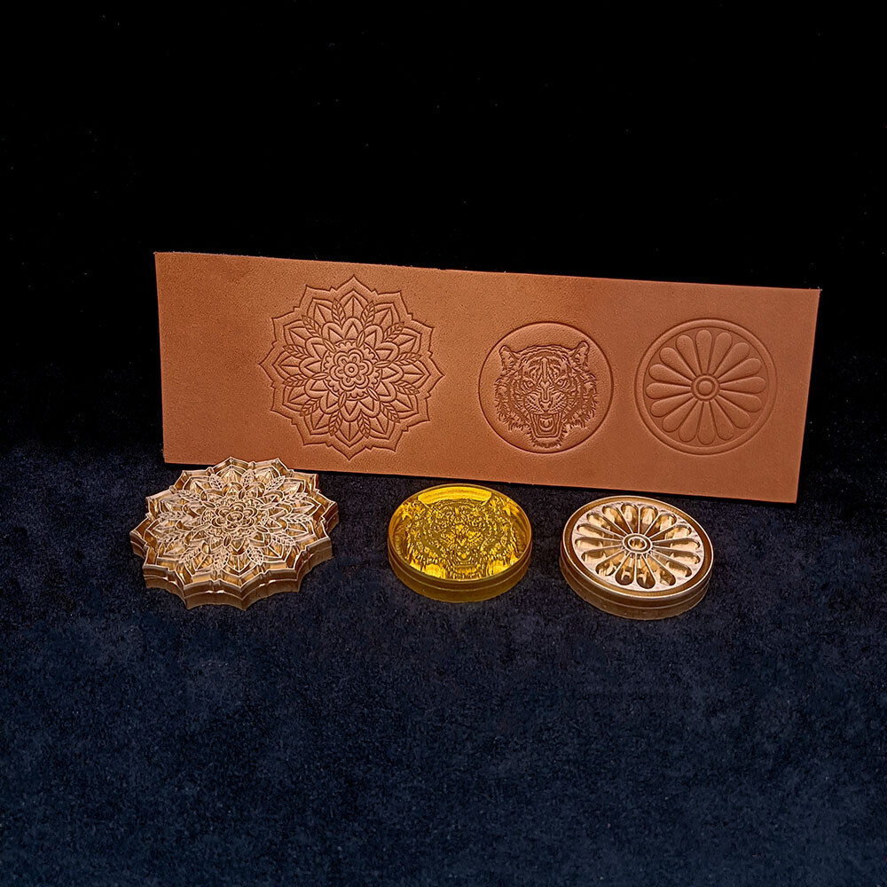 Custom made Solid Brass Stamp Leather Craft Woodwork Cake Stamping DIY Tools