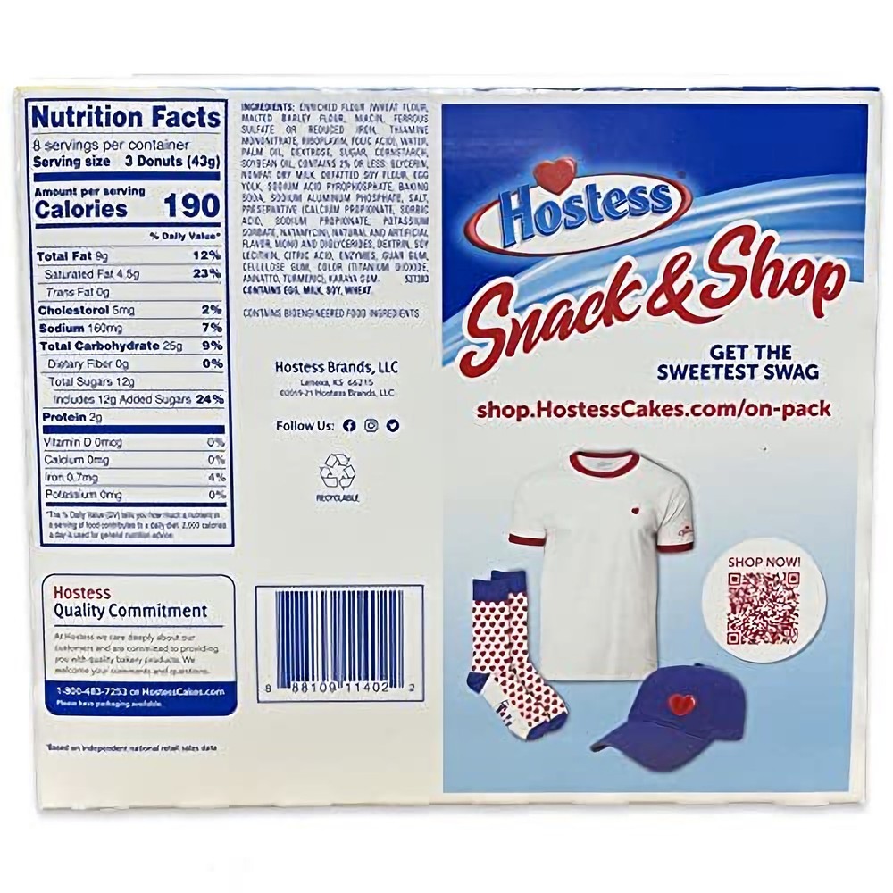 Hostess Powdered Donettes Bulk Value Pack | 96 Total Donuts