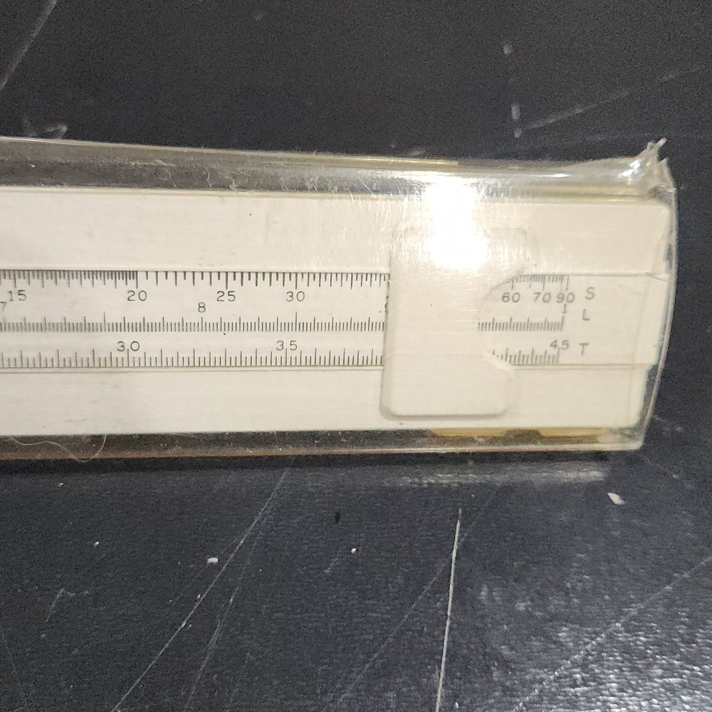 Vtg Sterling SP Precision Slide Ruler Model 584