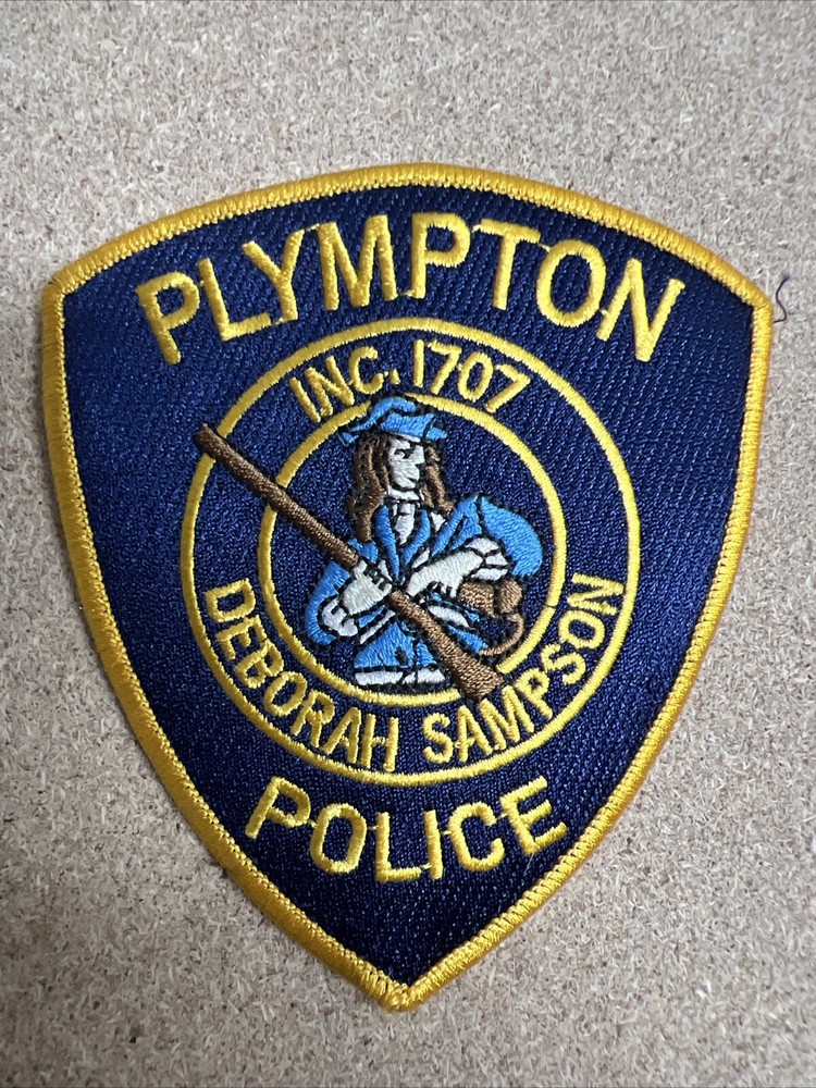 Plympton MA Police Shoulder Patch Massachusetts