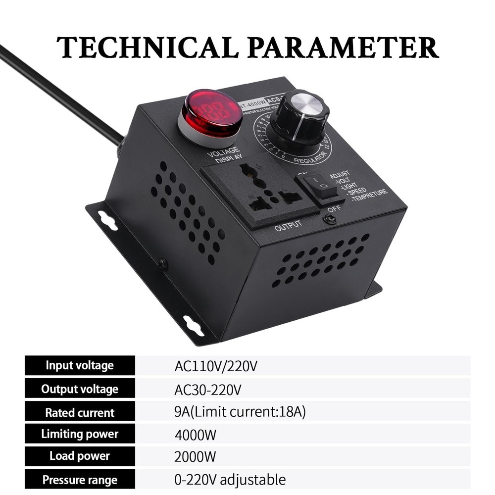 AC Motor Speed Controller ,Fan Speed Controller&Variable Speed Controller, 12...