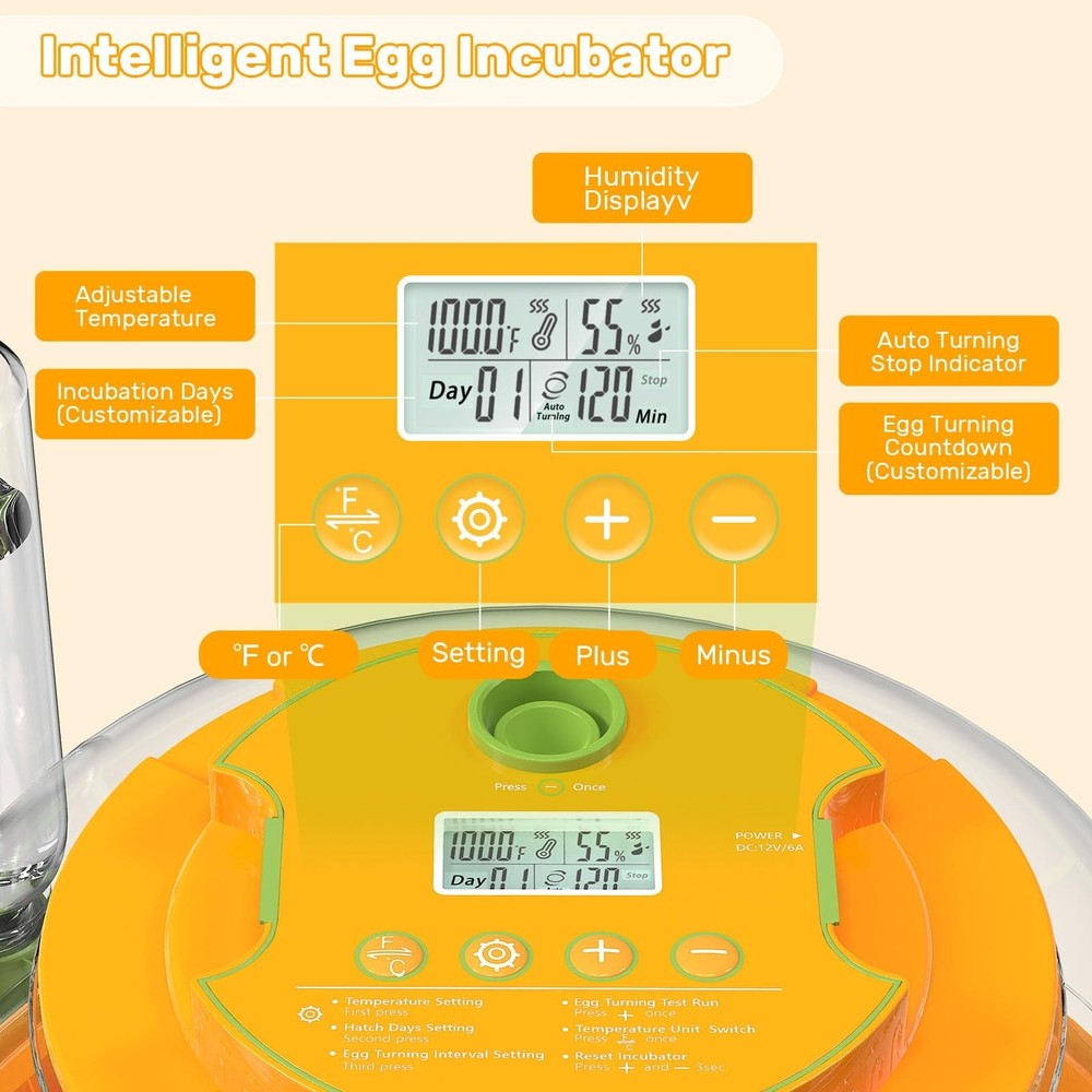 18 Egg Incubators for Hatching Eggs Incubator Incubator with Automatic Turning