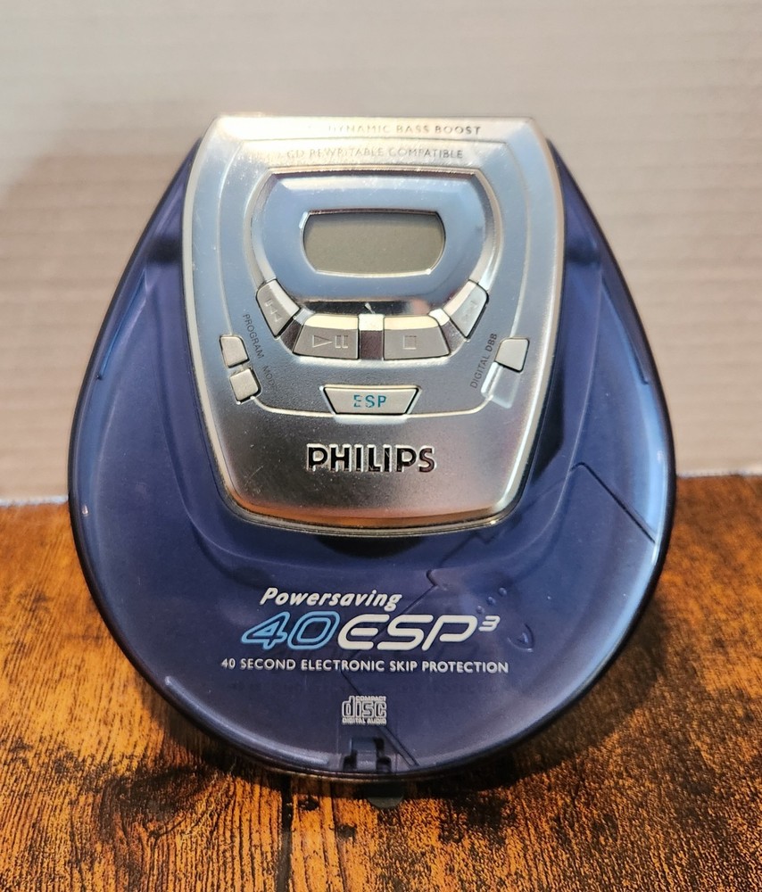 Philips Powersaving 40 ESP3 Personal CD Player 40 Second Skip Protection