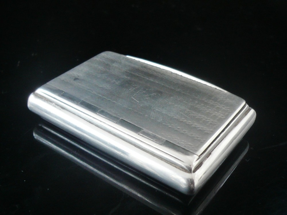 Sterling Silver Snuff Box, Antique Birmingham 1835, Maker TS