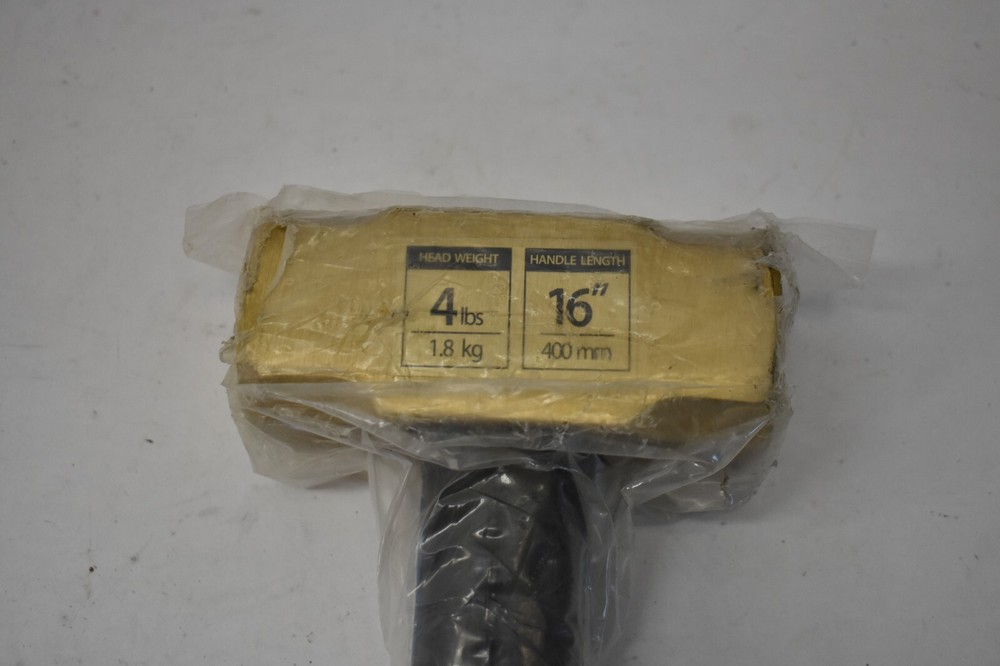 Pro-Source Non sparking Brass Head Sledge Hammer 4 lbs 16" Indestructible