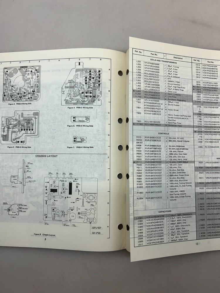 Sharp 19G79 Original Service Manual Free Shipping