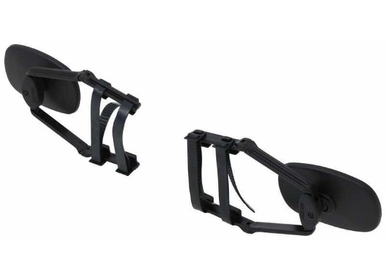 K-Source Universal Towing Mirrors - Clip On - Flat Mirror - Qty 2