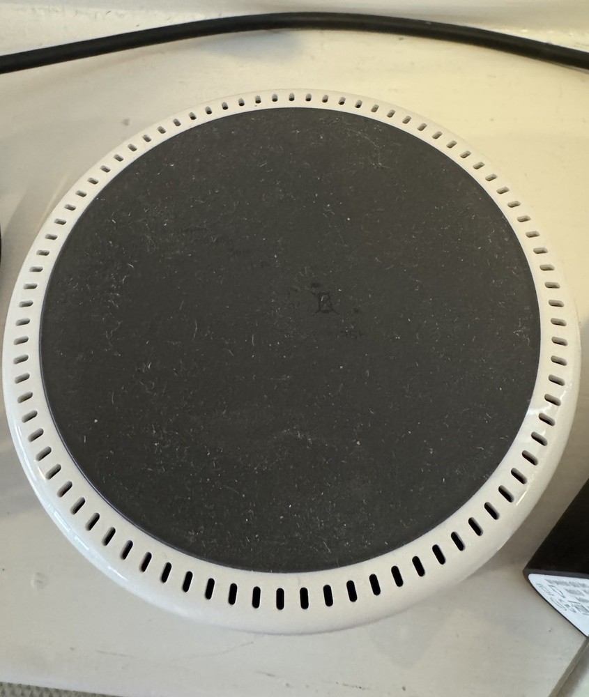 Amazon Echo Dot 2nd Gen Alexa Smart Speaker White w/ Adapter Tested