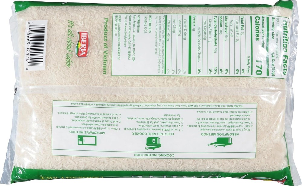 Authentic 10 lb Jasmine Rice - Fluffy Texture, Gluten-Free & Friendly