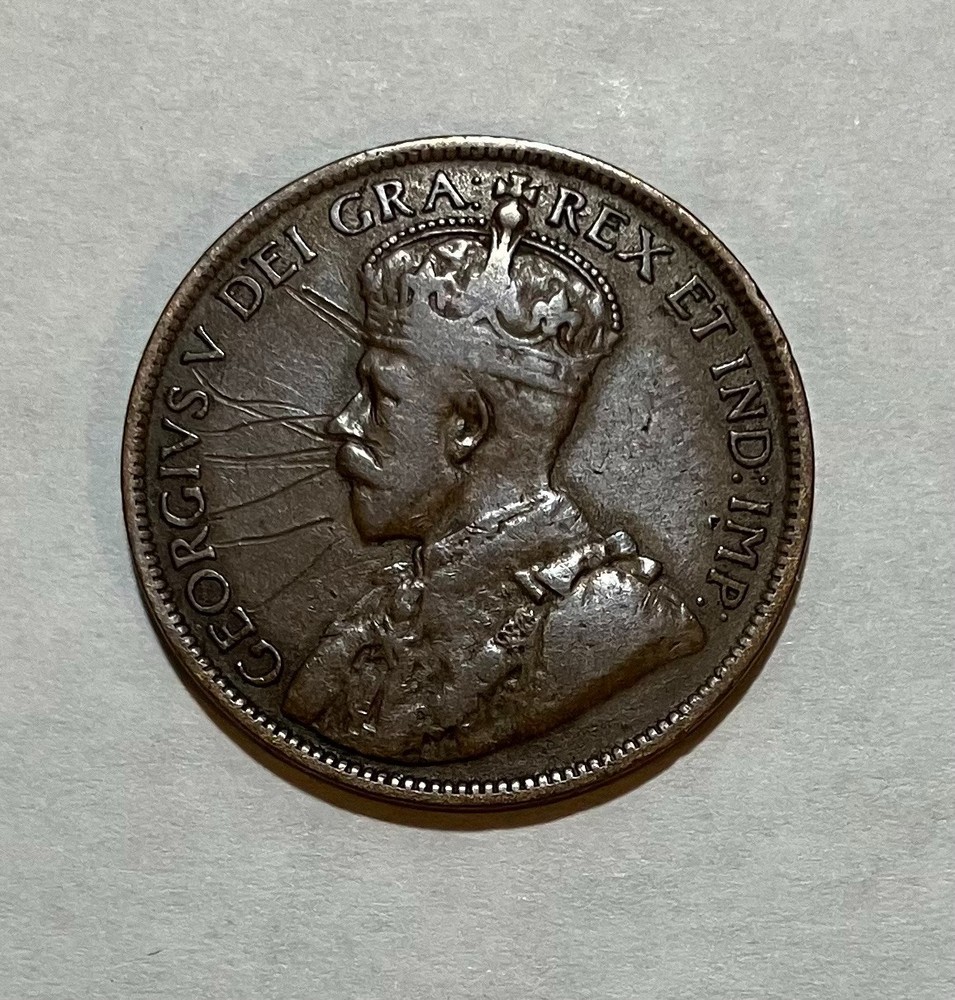 1919 Newfoundland Large One Cent Penny