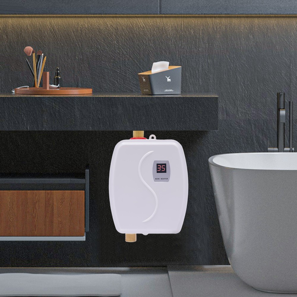 Instant Hot Water Heater Electric Tankless On Demand House Sink LCD