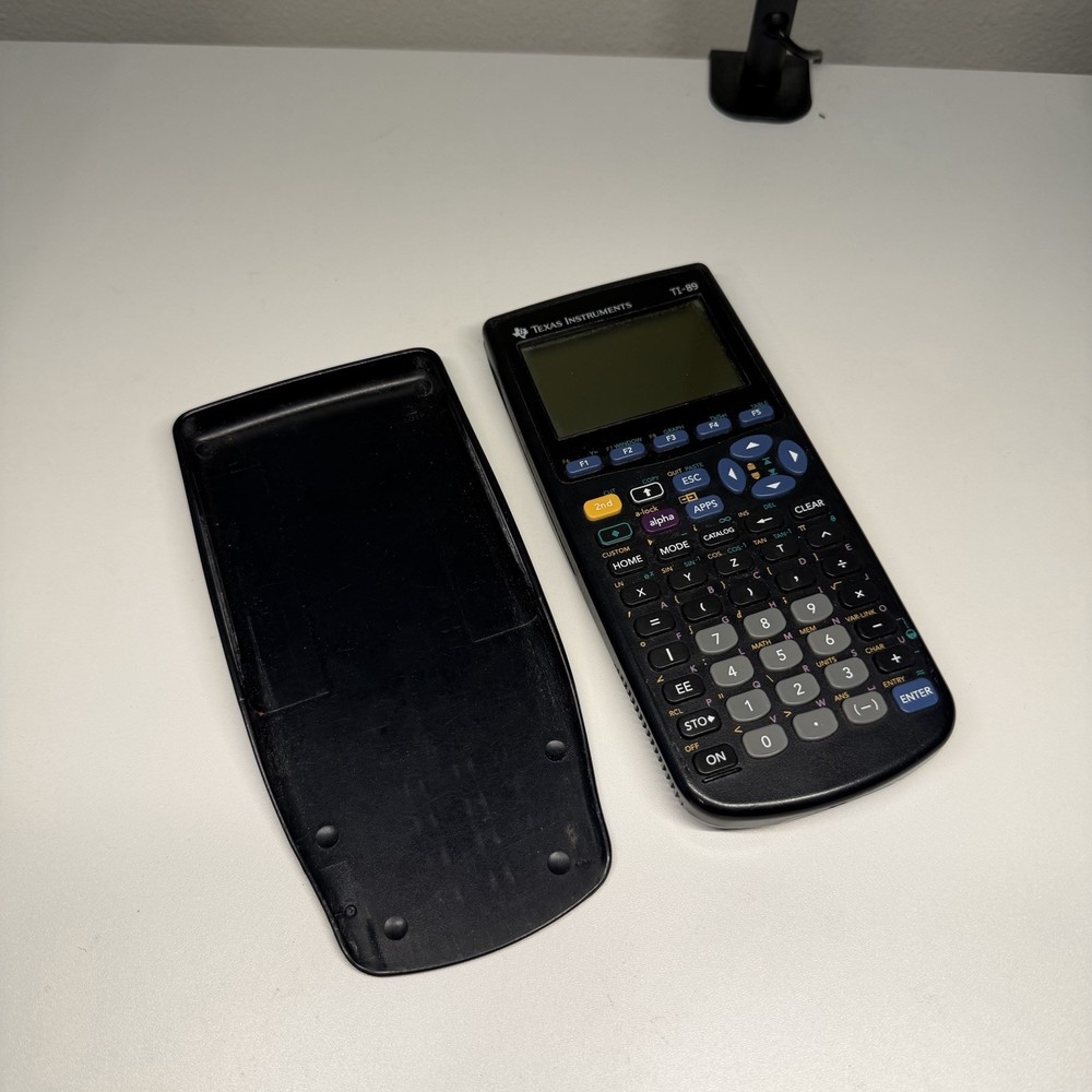 Texas Instruments TI-89 Graphing Calculator CAS Symbolic Math Tested w/Cover