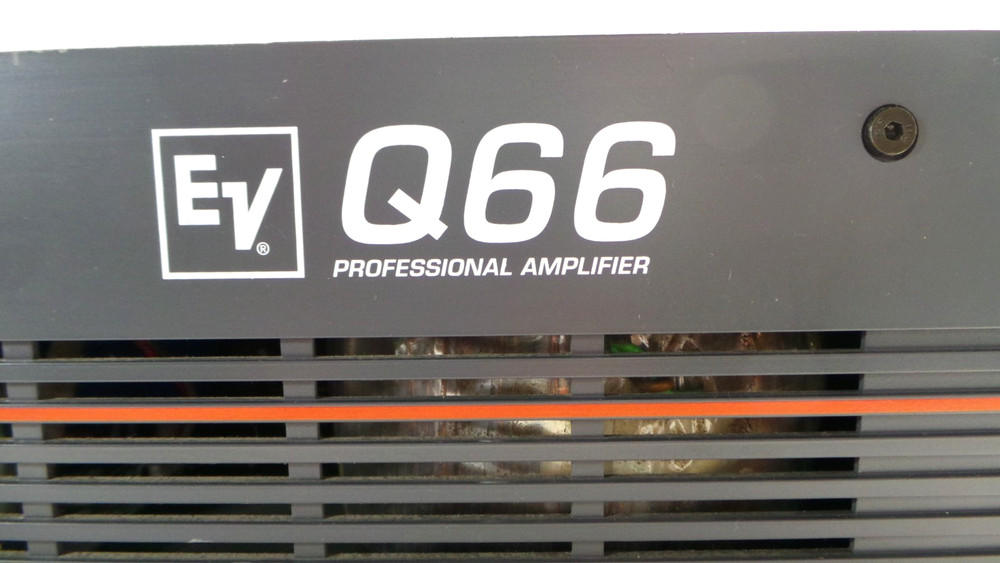 Electro-Voice EV Q66 2-Channel Power Amplifier Powers On, Working