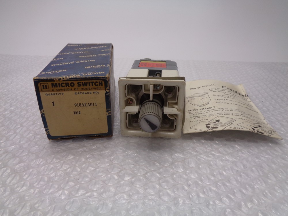 MICROSWITCH 910AEA011 SELECTOR SWITCH NSMP