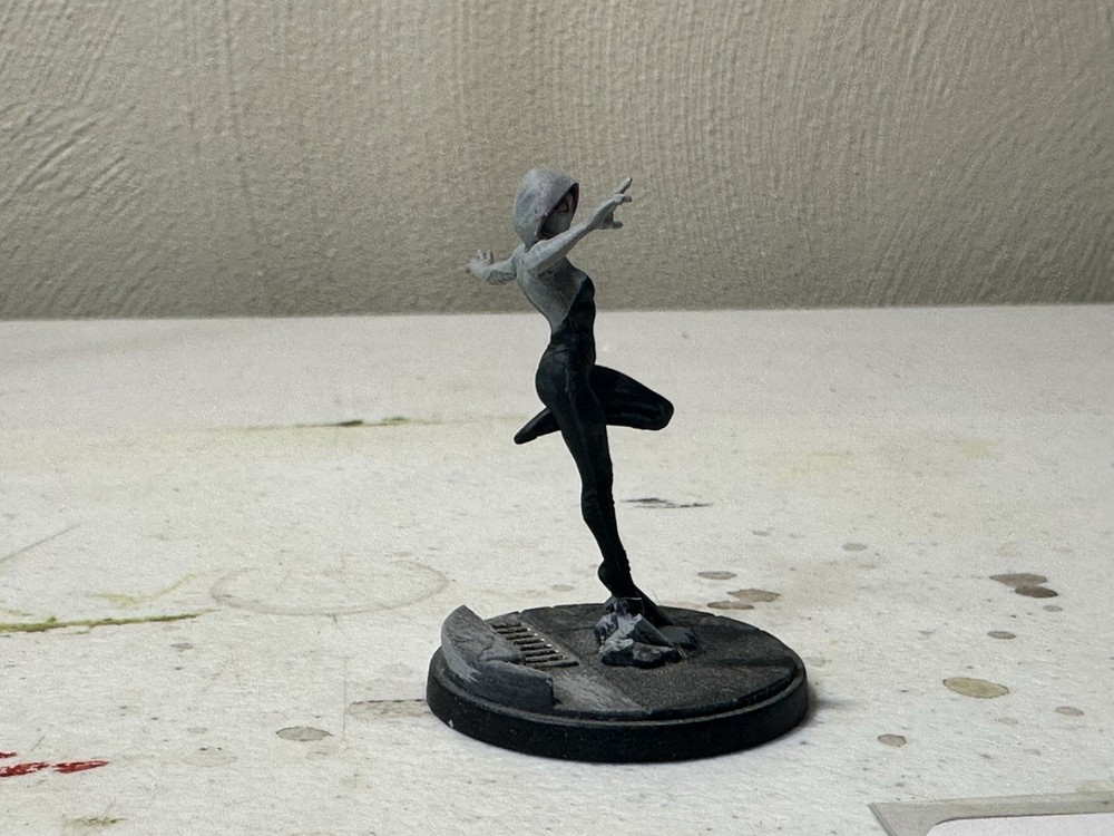 GHOST-SPIDER Marvel Crisis Protocol Painted With cards