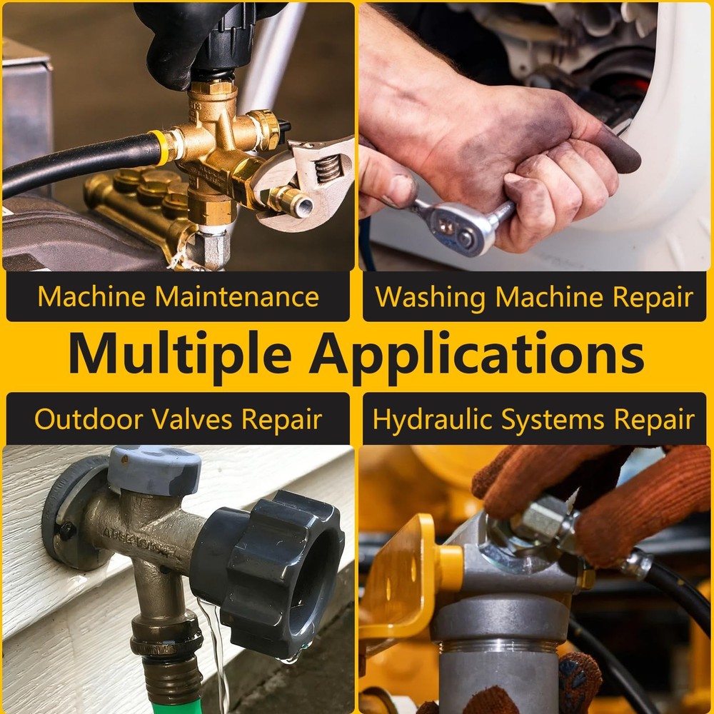 NBRINGO 1040 PCS 21 Size O Ring Assortment Kit, Industrial-Grade Black