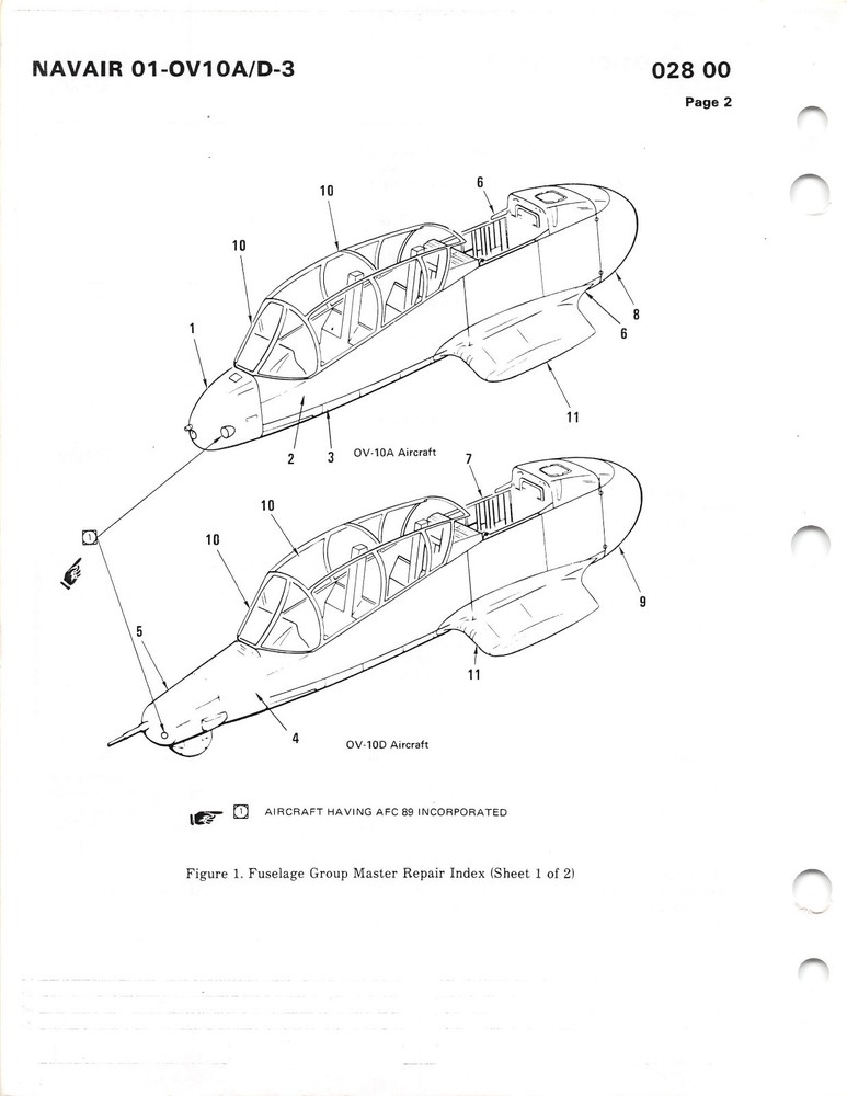 OV-10A/D Structural Repair OV-10 Bronco Flight Manual........CD version