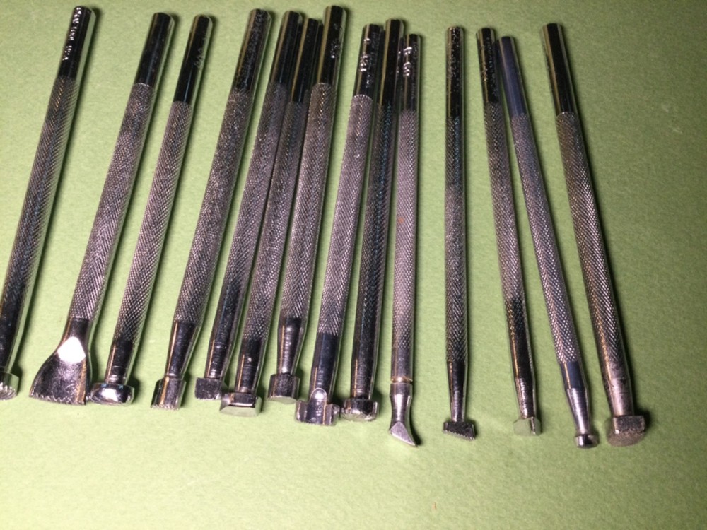 14 Different Leather Tools by Craftool -vintage
