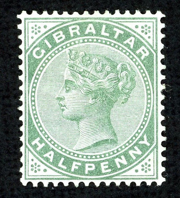 Stamp Gibraltar, Scott # 8 Mint HR