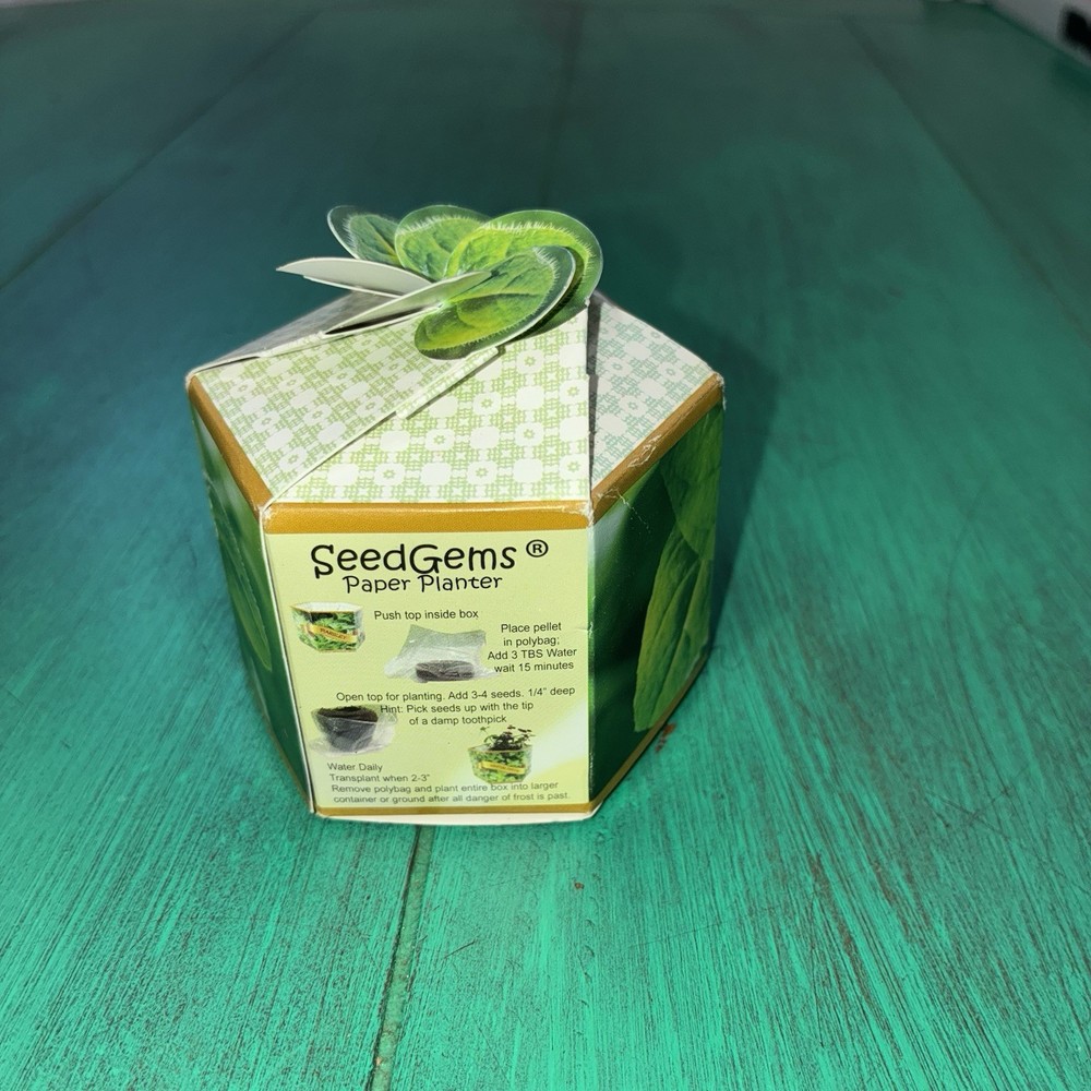SeedGems Paper Planter Oregano Pop Up Starter Kit