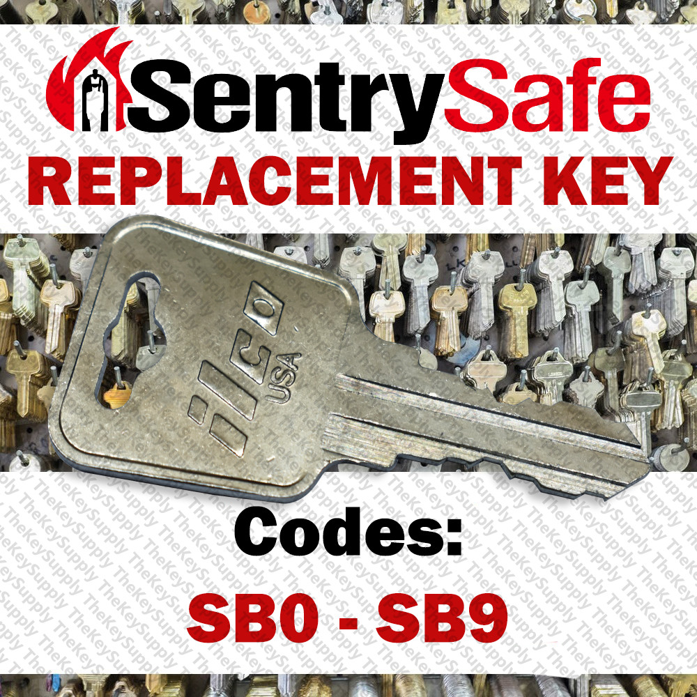 Sentry Safe Replacement Key Cut to Your Code SB0 - SB9