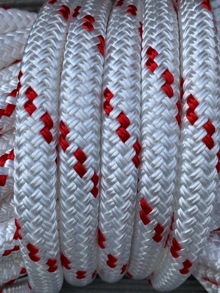 1/2" x 31 ft. Double Braid-Yacht Braid Polyester rope. Made in USA.