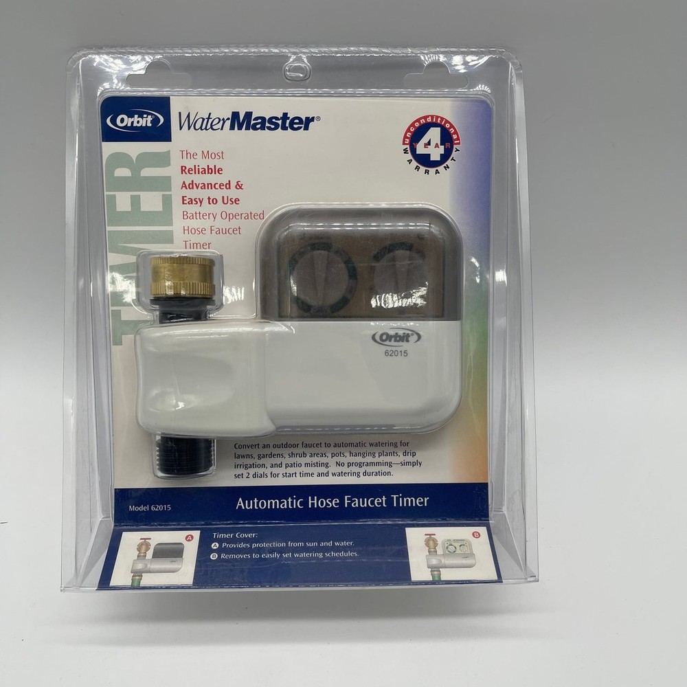 Orbit WaterMaster 62015 Automatic 2-Dial Battery Operated Hose Faucet Timer